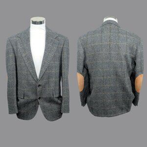 Vintage Evan Picone Gray Tweed Blazer 41R Medium Sportscoat